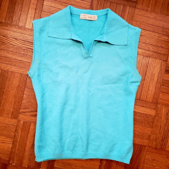 Lovely Zara Blue Top - Picture 1 of 3